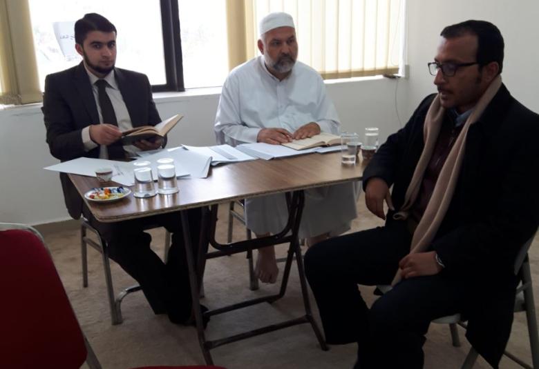 
<span>المسابقه القرآنيه تبدأ أعمالها في منتدى الوسطيه للفكر والثقافة</span>
