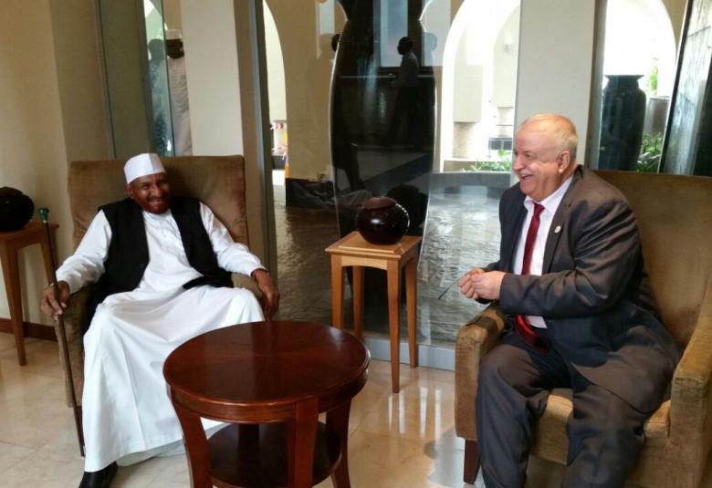 
<span>وصول وفد المنتدى المشارك بالمؤتمر الدولي المنعقد في نيجيريا </span>
