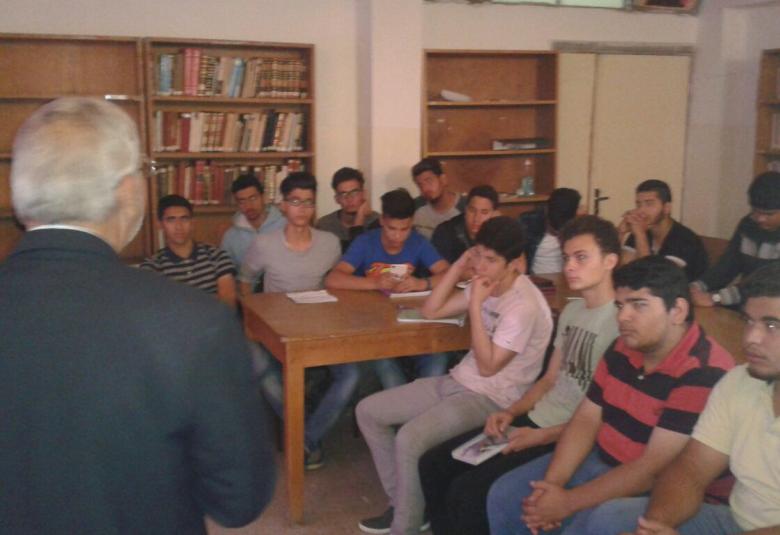 
<span>محاضرة مدرسة الفتح الثانوية  الشاملة  للبنين – جبل التاج</span>

